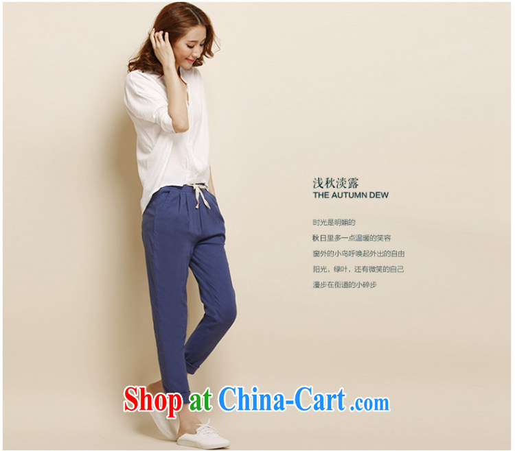 Athena Isabel Allende larger thick mm female new cotton Ma pants loose 100 ground flax pants pants Korean video thin Harlan pants casual pants 1126 denim blue 4XL (145 - 170 ) jack pictures, price, brand platters! Elections are good character, the national distribution, so why buy now enjoy more preferential! Health