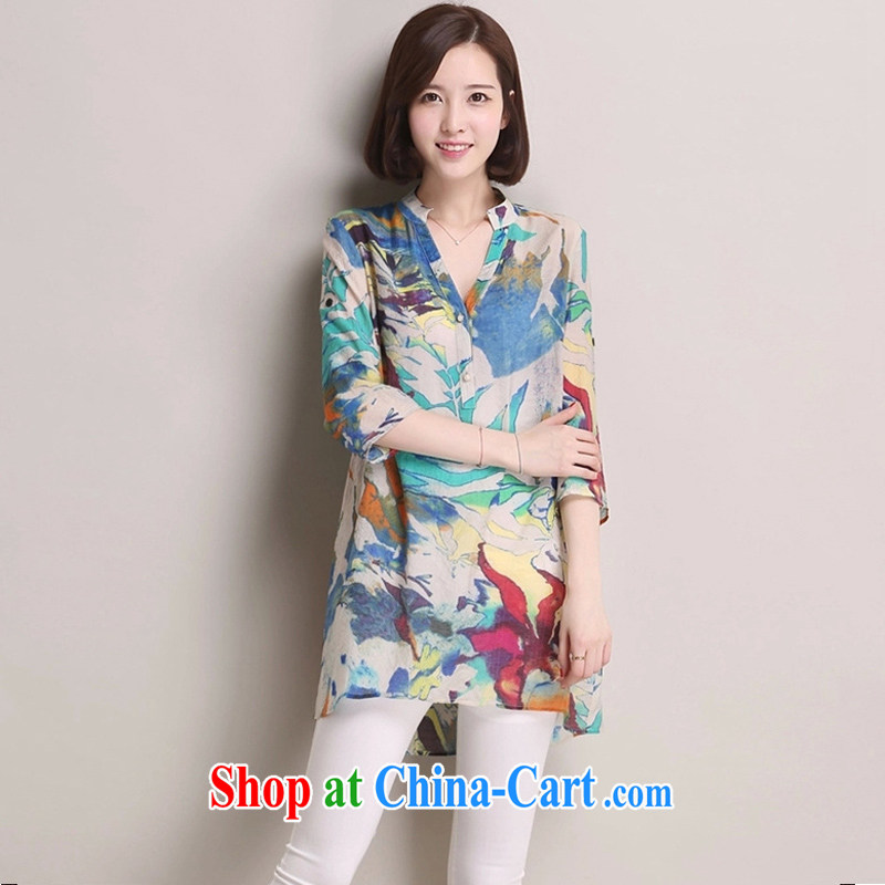 In particular, China Philippines summer 2015 Korean version of the new, relaxed the code 100 in a long shirt girls cotton Ma shirt, 8093 solid blue XXXL, particularly China, Philippines, shopping on the Internet