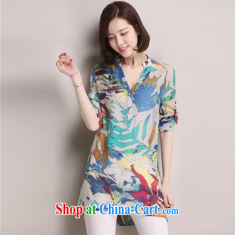 In particular, China Philippines summer 2015 Korean version of the new, relaxed the code 100 in a long shirt girls cotton Ma shirt, 8093 solid blue XXXL, particularly China, Philippines, shopping on the Internet