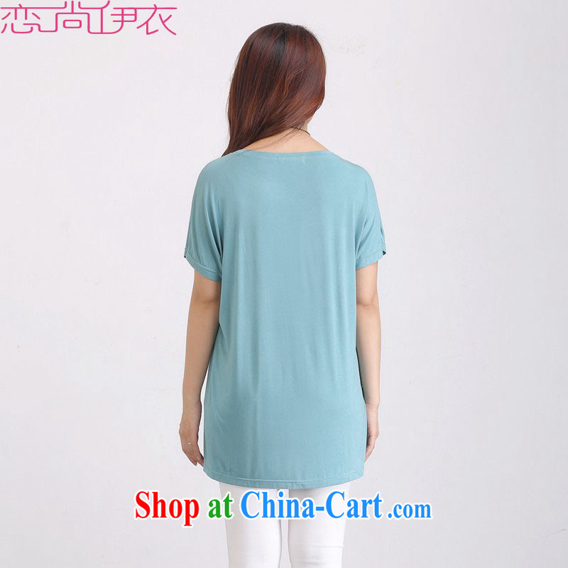 The delivery package as soon as possible by the hypertrophy, summer T shirts 2015 new short-sleeved T-shirt, long, loose video thin thin, generation, T shirt T-shirt dark blue XL approximately 120 - 140 jack, land is still the garment, and shopping on the Internet