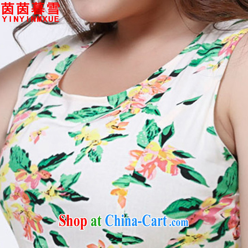 Athena Chu Yan and snow summer 2015 new large, round-neck collar stamp beauty graphics thin thick sister dresses female LYQ 1006 suit 4 XL, Yan Yan, Xue (yinyinmuxue), shopping on the Internet