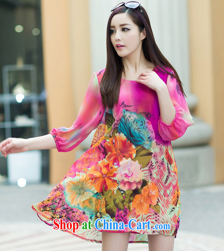 The line takes the Code women summer 2015 New Leisure, long, the Stamp Duty Code female elegant and stylish snow woven 7 cuff dress I 5 2521 sky 3 XL pictures, price, brand platters! Elections are good character, the national distribution, so why buy now enjoy more preferential! Health