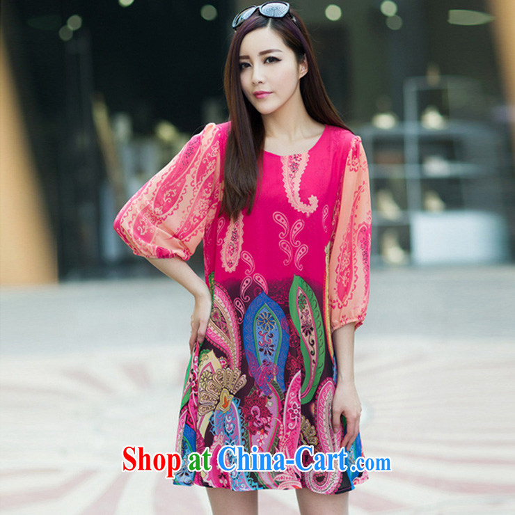 The line takes the Code women summer 2015 New Leisure, long, the Stamp Duty Code female elegant and stylish snow woven 7 cuff dress I 5 2521 sky 3 XL pictures, price, brand platters! Elections are good character, the national distribution, so why buy now enjoy more preferential! Health