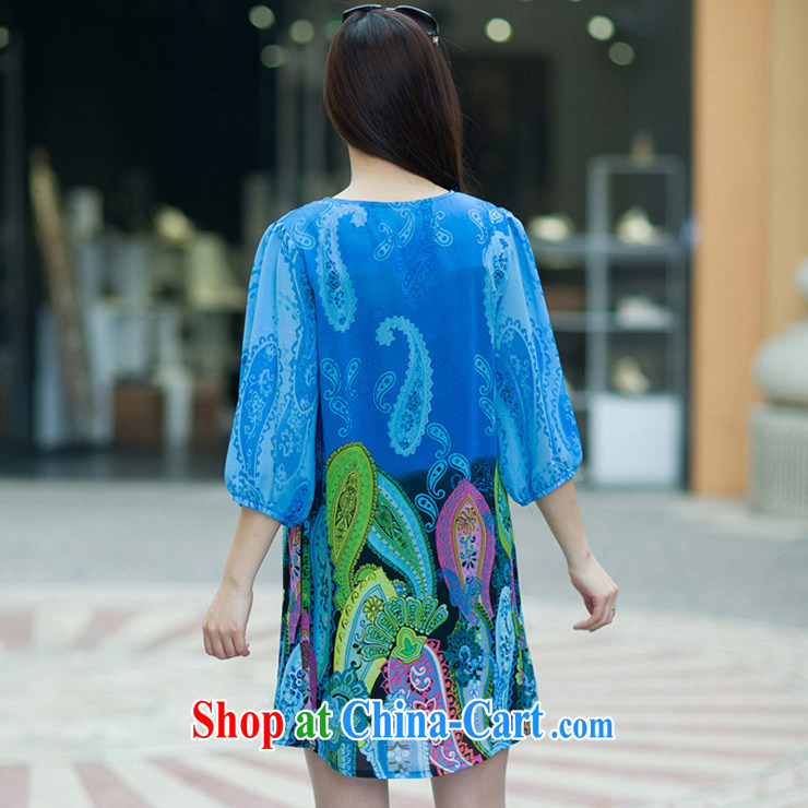 The line takes the Code women summer 2015 New Leisure, long, the Stamp Duty Code female elegant and stylish snow woven 7 cuff dress I 5 2521 sky 3 XL pictures, price, brand platters! Elections are good character, the national distribution, so why buy now enjoy more preferential! Health