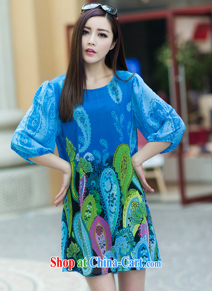 The line takes the Code women summer 2015 New Leisure, long, the Stamp Duty Code female elegant and stylish snow woven 7 cuff dress I 5 2521 sky 3 XL pictures, price, brand platters! Elections are good character, the national distribution, so why buy now enjoy more preferential! Health