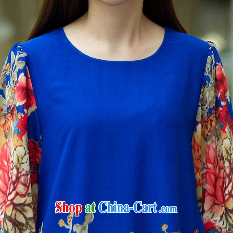 The line spend a lot code women summer 2015 new leisure time in stamp duty, the Code women with elegant and stylish snow woven 7 cuff dress I 5 2521 sky 3 XL, sea routes, and, on-line shopping