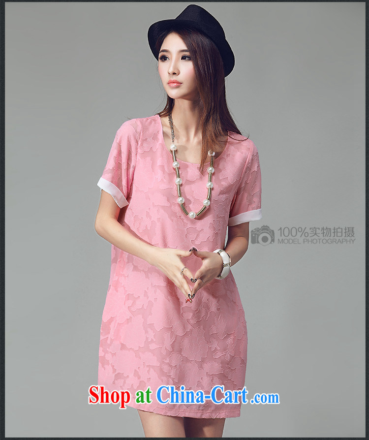 Yu Wei SIA 2015 new products, female high-end Joe the yarn Peony jacquard summer dresses girls video thin minimalist atmosphere lantern skirt T-shirt girls pink 3 XL (145 - 160 ) jack pictures, price, brand platters! Elections are good character, the national distribution, so why buy now enjoy more preferential! Health