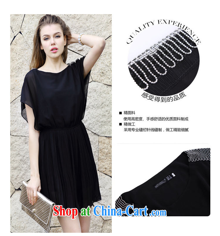 ZZ &FF 2015 summer new European site and indeed increase, female fat MM 200 Jack snow woven graphics thin dresses black XXXXXL pictures, price, brand platters! Elections are good character, the national distribution, so why buy now enjoy more preferential! Health