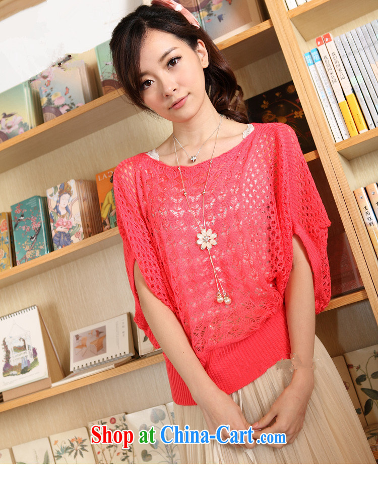The Code women ground 100 2015 summer Openwork knit-female Korean bat sleeves knitted T-shirt large code sweater Openwork hood T-shirt 3030 West red are code pictures, price, brand platters! Elections are good character, the national distribution, so why buy now enjoy more preferential! Health
