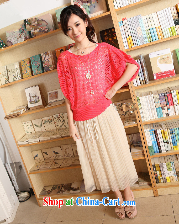 The Code women ground 100 2015 summer Openwork knit-female Korean bat sleeves knitted T-shirt large code sweater Openwork hood T-shirt 3030 West red are code pictures, price, brand platters! Elections are good character, the national distribution, so why buy now enjoy more preferential! Health