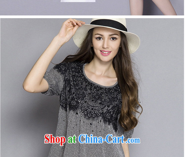 Replace-ting zhuangting fat people video thin summer 2015 the Code women with high-end European and American plus obesity and sister short sleeve lace shirt 1025 black 4XL pictures, price, brand platters! Elections are good character, the national distribution, so why buy now enjoy more preferential! Health