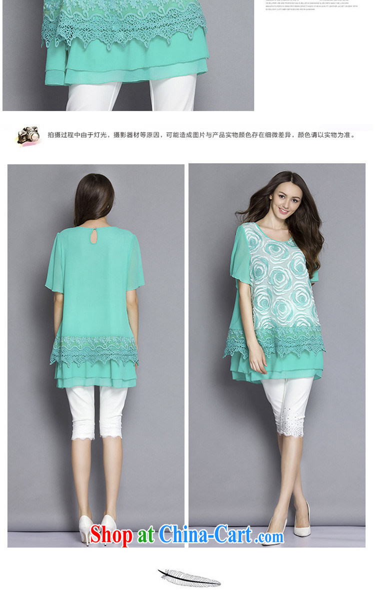 Replace-ting zhuangting fat people video thin summer 2015 the Code women high-end European and American plus obesity sister short-sleeved snow spinning Netherlands 1039 green 5 XL pictures, price, brand platters! Elections are good character, the national distribution, so why buy now enjoy more preferential! Health