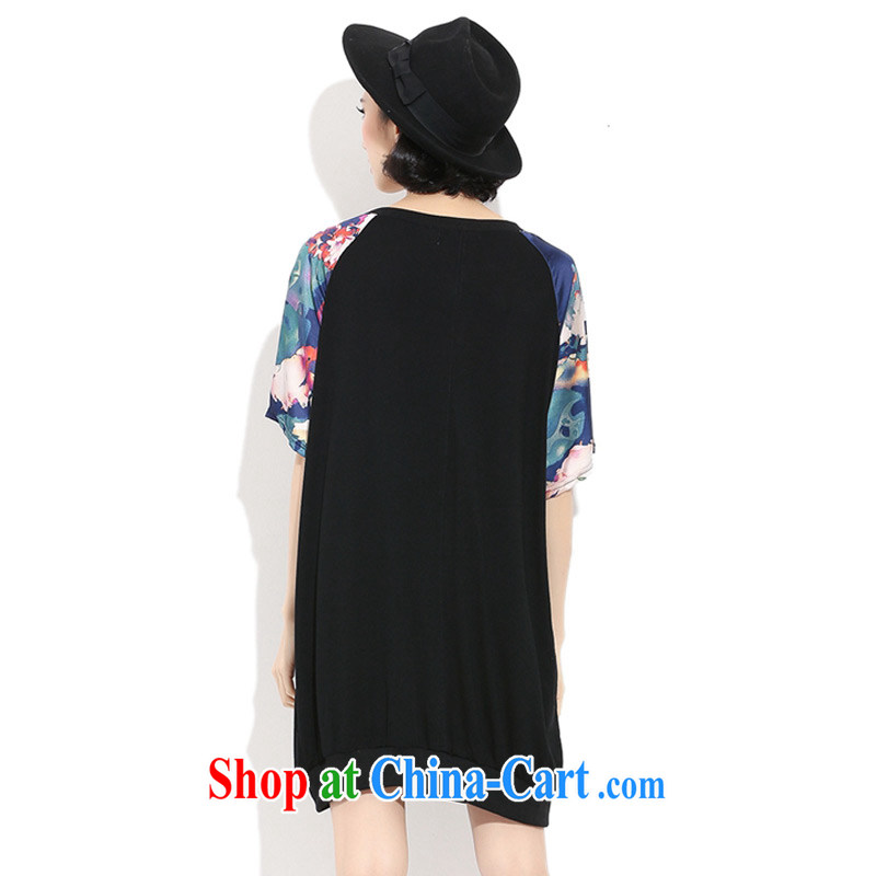 Director of the Advisory Committee 2015 spring and summer with new, and indeed increase, female fat mm video thin, long T shirt short-sleeve double-yi skirt black relaxed, code, made the Advisory Committee (mmys), online shopping