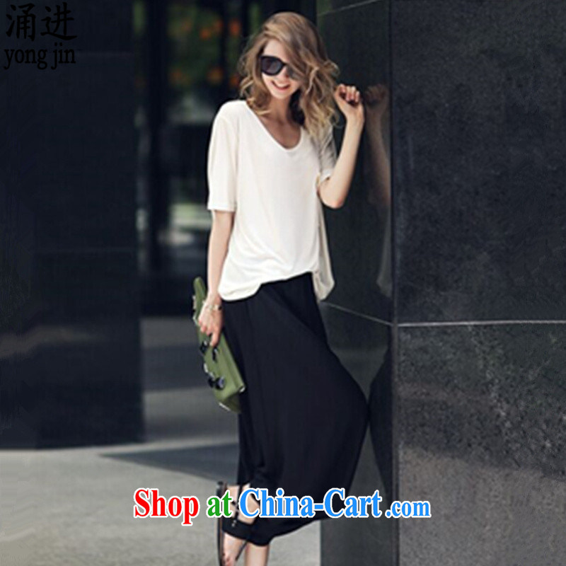 The 2015 summer new loose the code leisure short-sleeved T shirt T-shirt + pants and skirts female Two-piece 200 jack to wear 1178 picture color XXXXXL, Chung, and shopping on the Internet