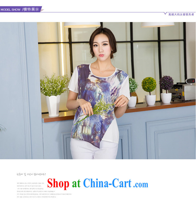 Huan Zhu Ge Ge Ge 2015 spring and summer New, and indeed increase, female fat mm video thin stamp short-sleeved T-shirt solid beauty T-shirt T-shirt woman X 5158 white 4XL pictures, price, brand platters! Elections are good character, the national distribution, so why buy now enjoy more preferential! Health