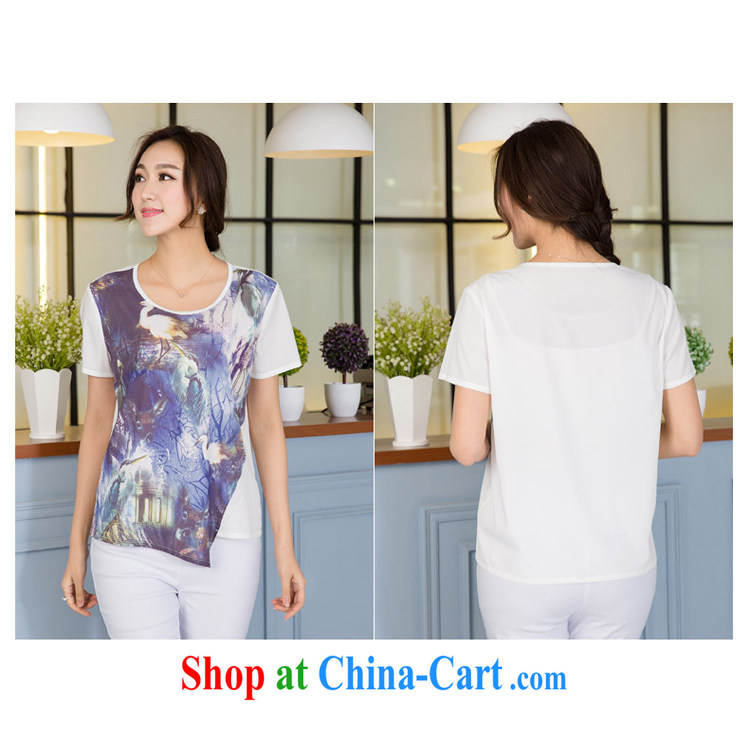 Huan Zhu Ge Ge Ge 2015 spring and summer New, and indeed increase, female fat mm video thin stamp short-sleeved T-shirt solid beauty T-shirt T-shirt woman X 5158 white 4XL pictures, price, brand platters! Elections are good character, the national distribution, so why buy now enjoy more preferential! Health