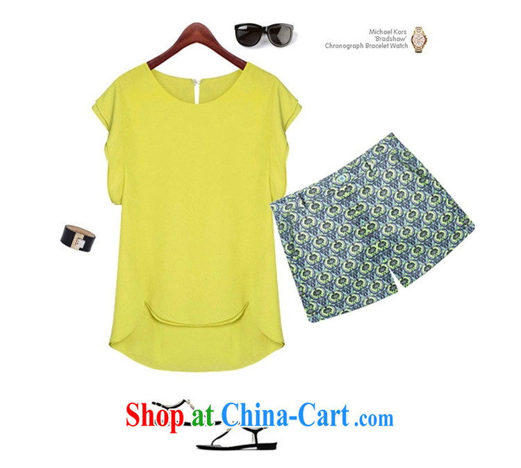 covered by snow in summer 2015 with thick, graphics thin, thick sister summer beauty in Europe video yellow T-shirt + shorts set yellow T-shirt + shorts set XXXXL pictures, price, brand platters! Elections are good character, the national distribution, so why buy now enjoy more preferential! Health