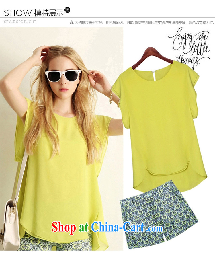 covered by snow in summer 2015 with thick, graphics thin, thick sister summer beauty in Europe video yellow T-shirt + shorts set yellow T-shirt + shorts set XXXXL pictures, price, brand platters! Elections are good character, the national distribution, so why buy now enjoy more preferential! Health