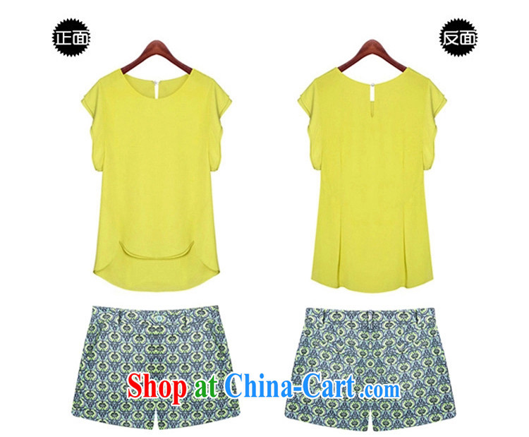 covered by snow in summer 2015 with thick, graphics thin, thick sister summer beauty in Europe video yellow T-shirt + shorts set yellow T-shirt + shorts set XXXXL pictures, price, brand platters! Elections are good character, the national distribution, so why buy now enjoy more preferential! Health