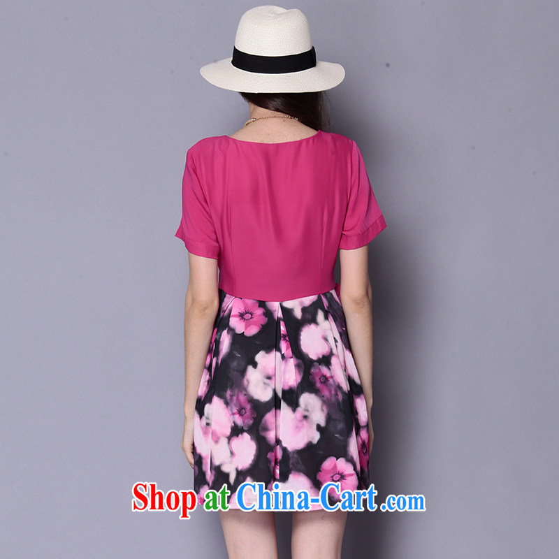 The Connie was a high-end European and American stamp Silk Dresses and indeed increase, female 200 Jack 2015 summer new style graphics thin skirt J 1045 the red XXXXXL, Anne's dream, and shopping on the Internet