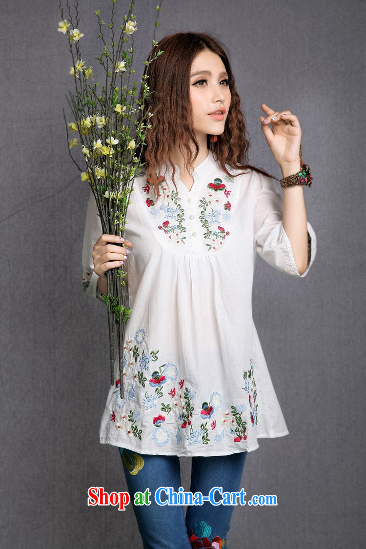According to the garment care summer 2015 New National wind embroidery, for cotton larger female 1283 white are code pictures, price, brand platters! Elections are good character, the national distribution, so why buy now enjoy more preferential! Health