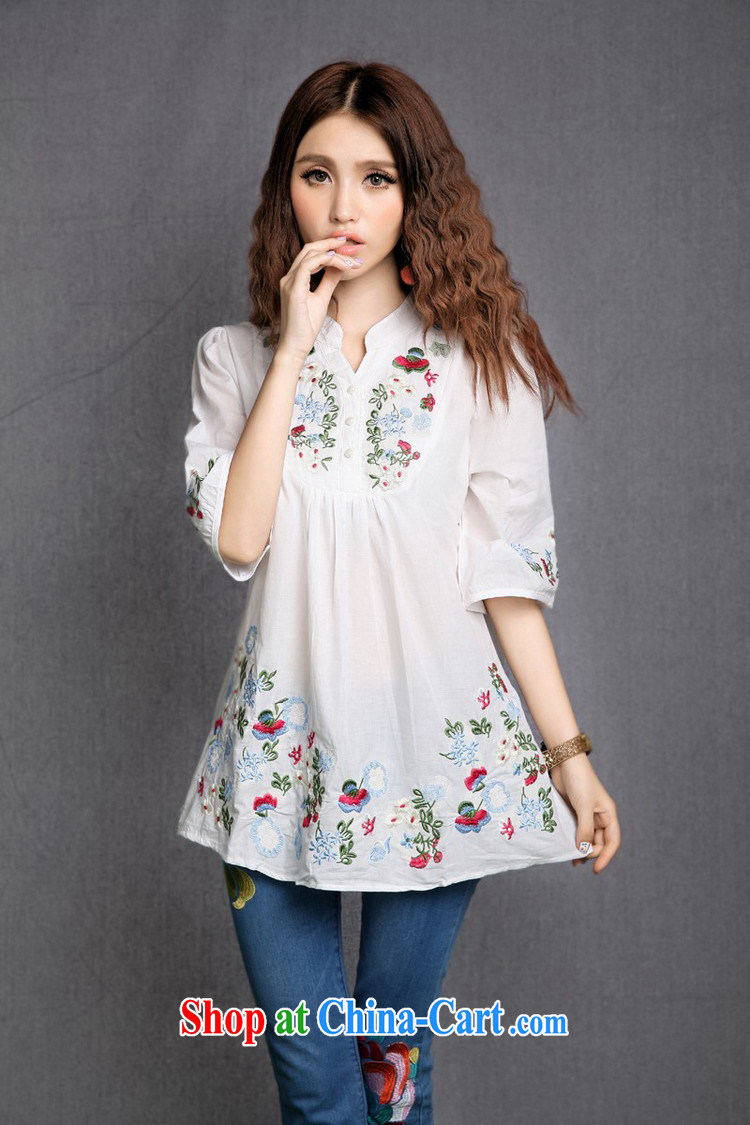 According to the garment care summer 2015 New National wind embroidery, for cotton larger female 1283 white are code pictures, price, brand platters! Elections are good character, the national distribution, so why buy now enjoy more preferential! Health