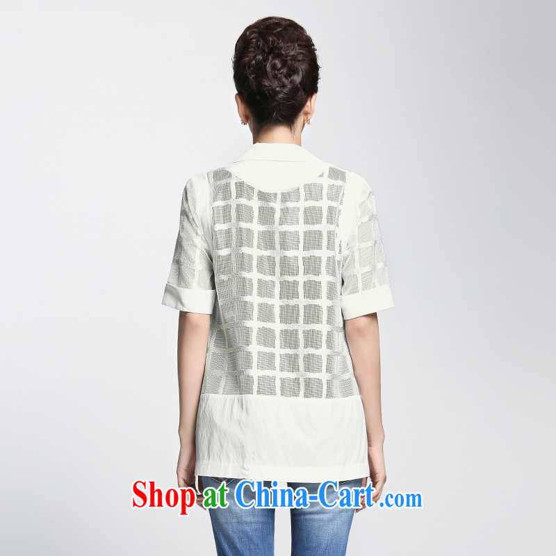 The Mak is the female 2015 summer new, thick mm stylish 100 ground grid fluoro jacket 952043478 white 6 XL, former Yugoslavia, Mak, and shopping on the Internet
