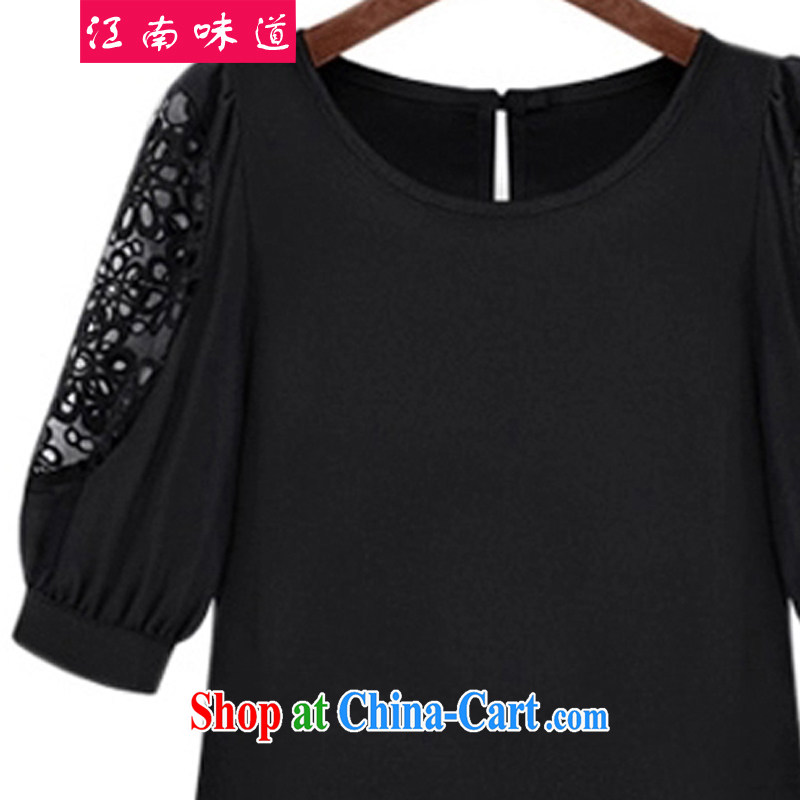 taste in Gangnam-gu, the female summer wear thick, female video thin, short-sleeved Western thick sister leisure 100 ground in loose sleeved T-shirt T-shirt 204 black 5 XL recommendations 180 - 200 jack, Gangnam-gu, taste, and shopping on the Internet