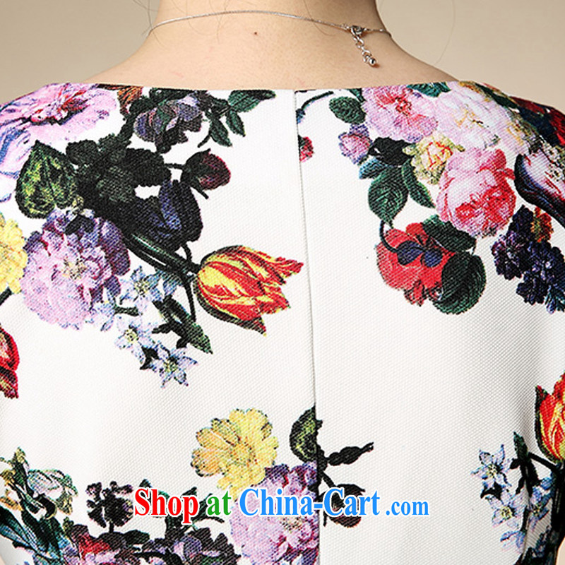 Let Bai colorful 2015 New Beauty video thin elegance larger dresses female DM 810 #white L dream Bai beauty, shopping on the Internet