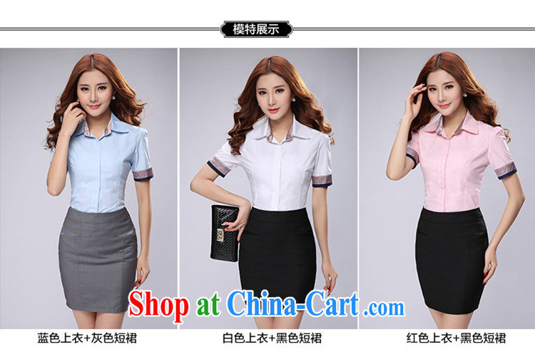 Mr. NAK , 2015 summer new female Korean attire short-sleeved women Workwear shirt women 0521 black skirt 3 XL pictures, price, brand platters! Elections are good character, the national distribution, so why buy now enjoy more preferential! Health