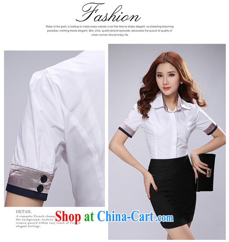 Mr. NAK , 2015 summer new female Korean attire short-sleeved women Workwear shirt women 0521 black skirt 3 XL pictures, price, brand platters! Elections are good character, the national distribution, so why buy now enjoy more preferential! Health