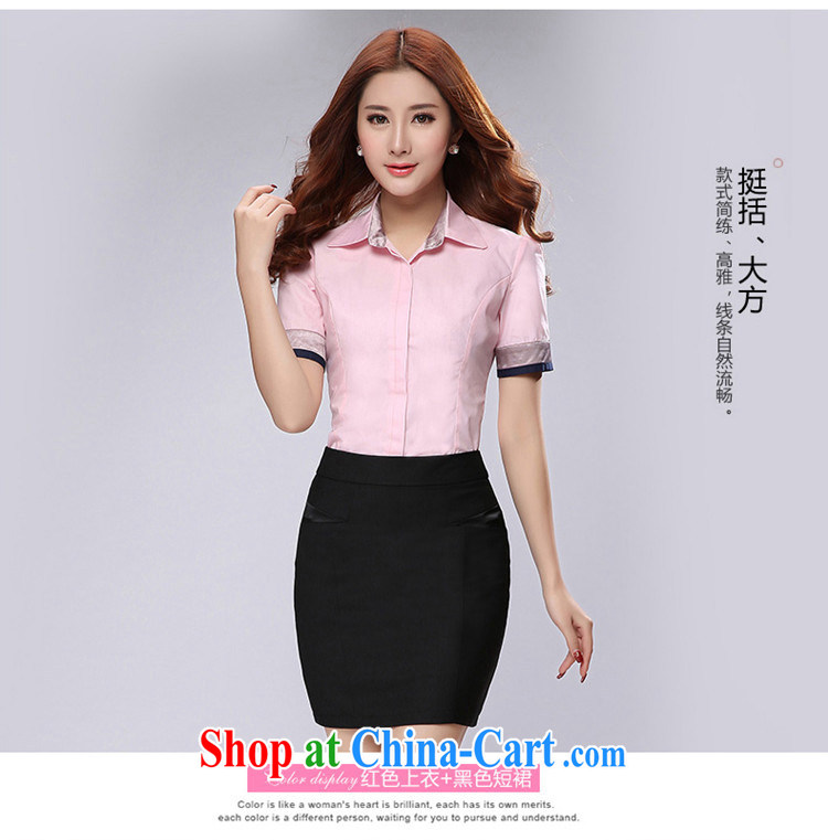 Mr. NAK , 2015 summer new female Korean attire short-sleeved women Workwear shirt women 0521 black skirt 3 XL pictures, price, brand platters! Elections are good character, the national distribution, so why buy now enjoy more preferential! Health