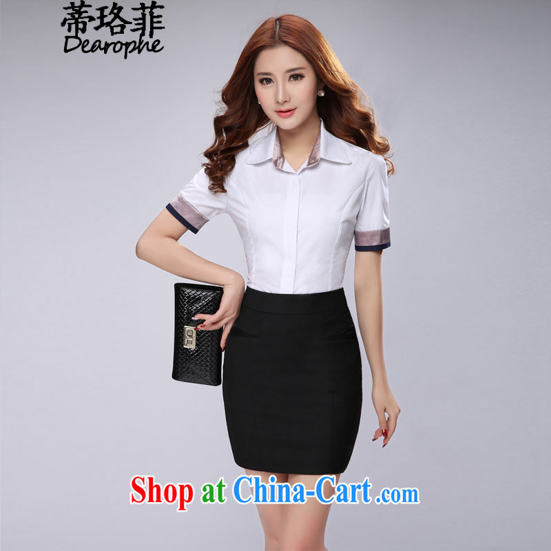 Mr. NAK , 2015 summer new female Korean attire short-sleeve female Workwear shirt women 0521 black skirt 3 XL, NAK (Dearophe), online shopping