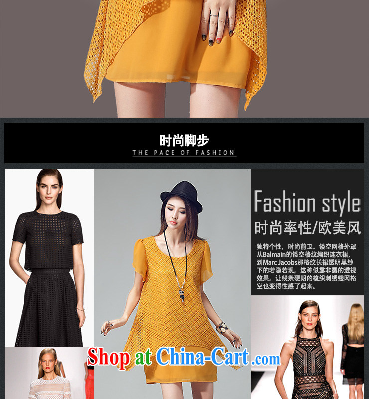 Elizabeth's Kosovo savoil and indeed increase, female Korean Beauty short-sleeved leave two-piece lace loose dresses D 2036 black 4XL pictures, price, brand platters! Elections are good character, the national distribution, so why buy now enjoy more preferential! Health