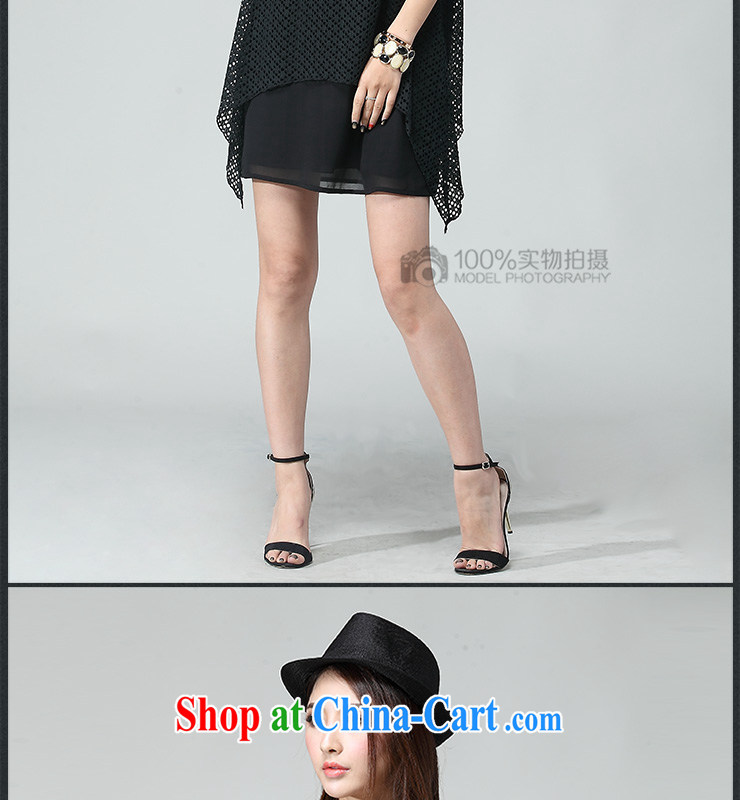 Elizabeth's Kosovo savoil and indeed increase, female Korean Beauty short-sleeved leave two-piece lace loose dresses D 2036 black 4XL pictures, price, brand platters! Elections are good character, the national distribution, so why buy now enjoy more preferential! Health