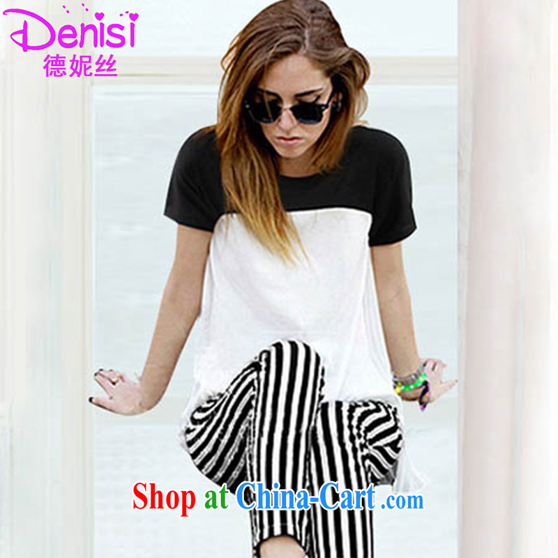 Connie, 2015, Mr Ronald ARCULLI, the code female thick MM loose video thin ice woven T shirt + streaks 9 pants large code kit 2896 photo color Large code XXXXXL