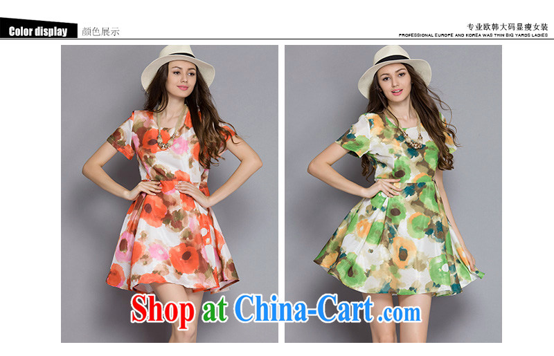 The Connie was a high-end European and American elegant stamp snow woven dresses 2015 new summer is the XL female 200 Jack video thin short-sleeved skirt J 1076 flower green XXXXXL pictures, price, brand platters! Elections are good character, the national distribution, so why buy now enjoy more preferential! Health