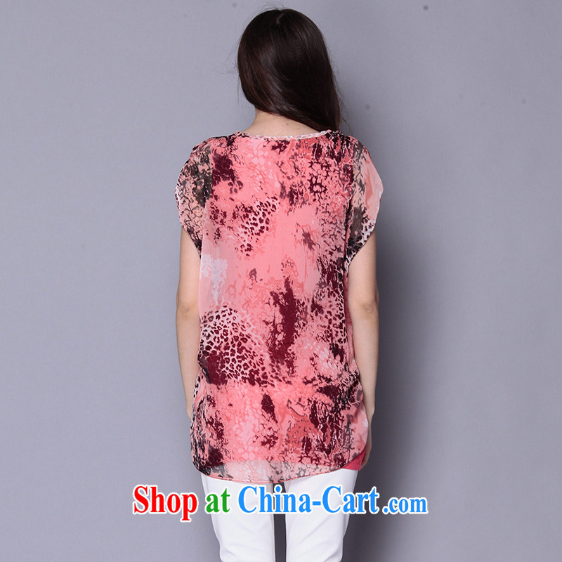 The Connie was a high-end European Summer 2015 with new, and indeed increase, female fashion Leopard, long, loose short-sleeved T-shirt girl snow woven shirts T-shirt J380red XXL, Anne's dream, and on-line shopping