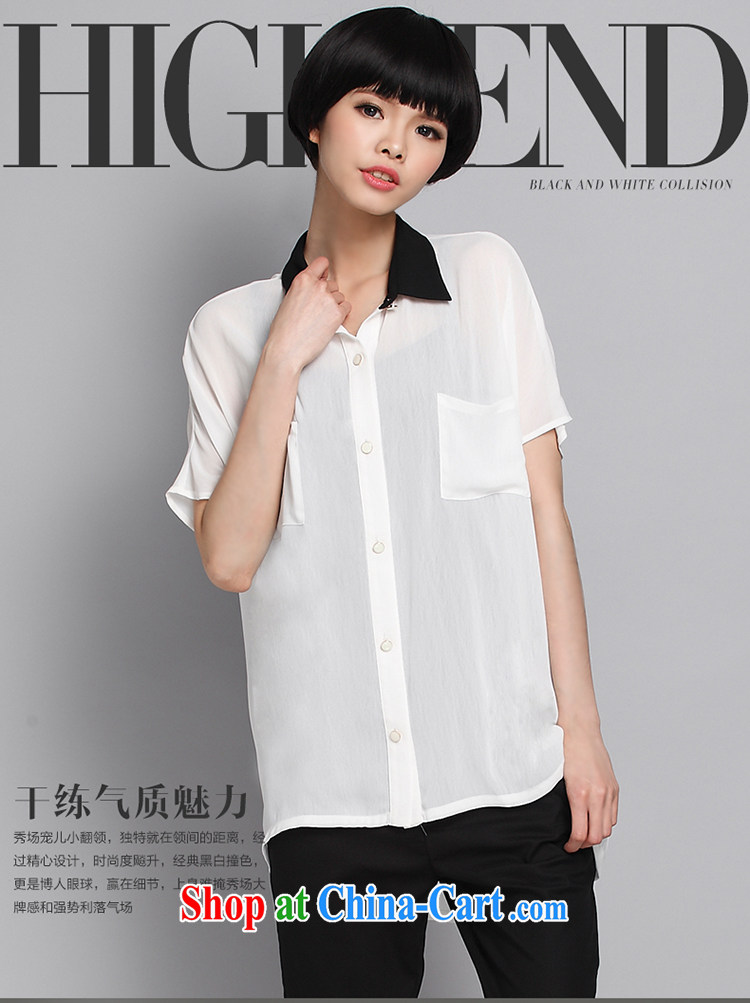 Of 200 Of The jack is indeed increasing, female fat mm summer, long, turn the collar short-sleeve woven snow white shirt the shirt loose 1356 large white code 5 200 XL about Jack pictures, price, brand platters! Elections are good character, the national distribution, so why buy now enjoy more preferential! Health