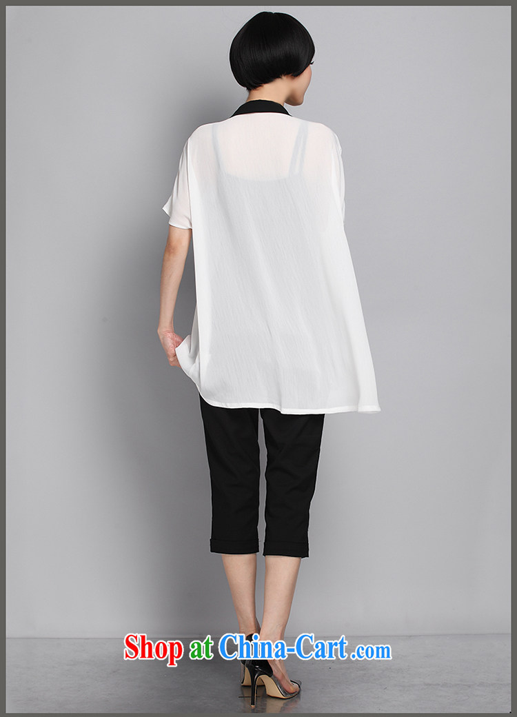 Of 200 Of The jack is indeed increasing, female fat mm summer, long, turn the collar short-sleeve woven snow white shirt the shirt loose 1356 large white code 5 200 XL about Jack pictures, price, brand platters! Elections are good character, the national distribution, so why buy now enjoy more preferential! Health