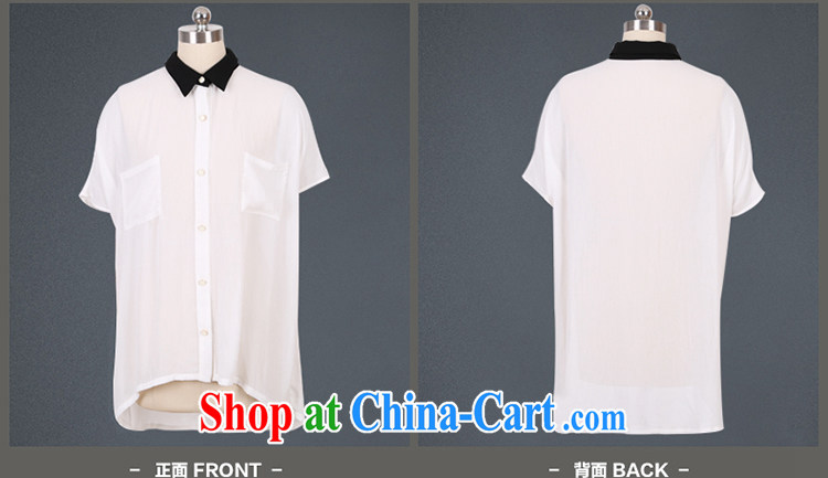 Of 200 Of The jack is indeed increasing, female fat mm summer, long, turn the collar short-sleeve woven snow white shirt the shirt loose 1356 large white code 5 200 XL about Jack pictures, price, brand platters! Elections are good character, the national distribution, so why buy now enjoy more preferential! Health