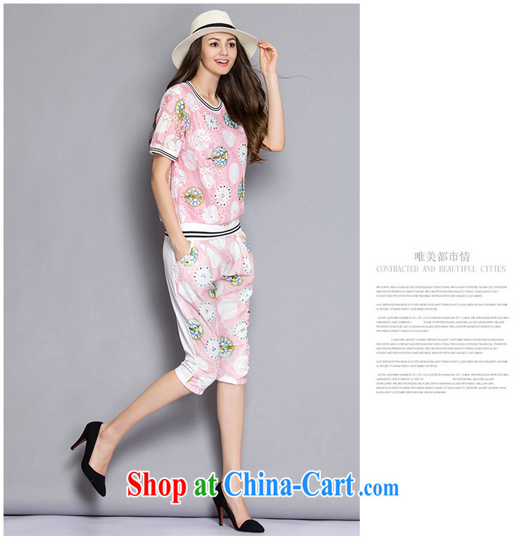 The Connie was a high-end European Summer 2015 with new, larger female aura Leisure package (lace stamp short-sleeve T shirt + 7 pants) J 1306 A black XXXXL pictures, price, brand platters! Elections are good character, the national distribution, so why buy now enjoy more preferential! Health