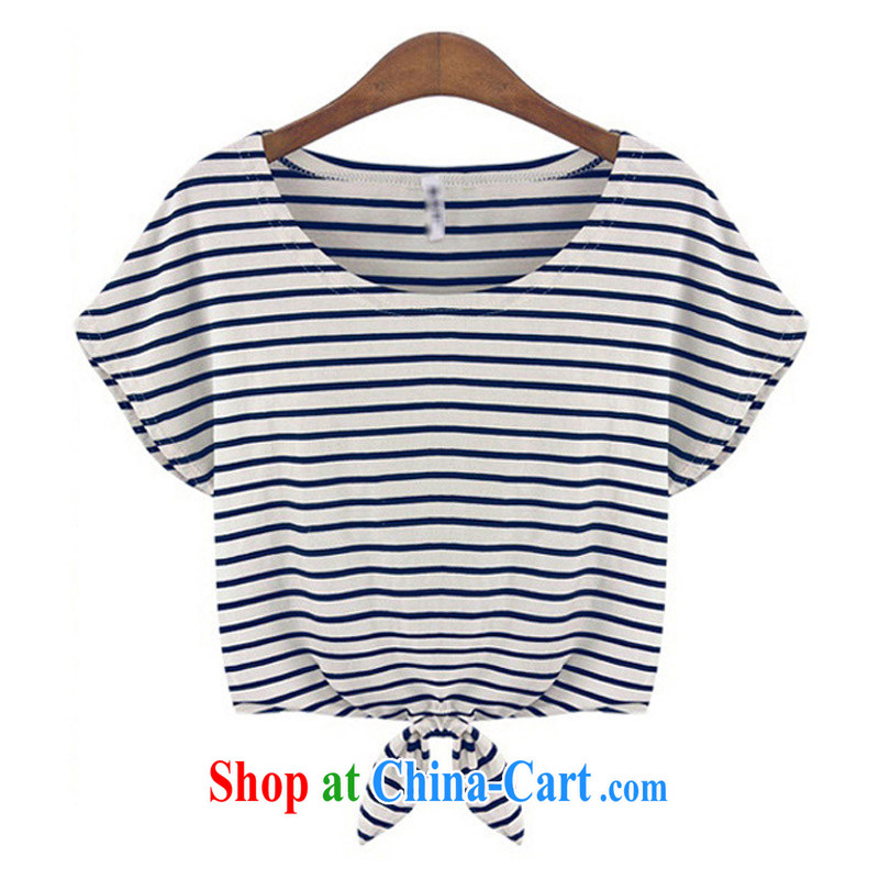 Terrace, Western Europe and the United States, the female loose short-sleeve two-piece striped dresses 2015 new spring and summer apricot 5 XL 180 - 200 jack, 1000 field and the United States, and, shopping on the Internet