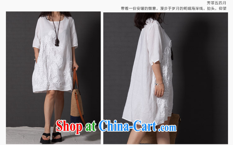 Joseph in summer 2015, the Korean version of the greater code ladies dress loose embroidered short sleeves cotton the skirt orange XL pictures, price, brand platters! Elections are good character, the national distribution, so why buy now enjoy more preferential! Health