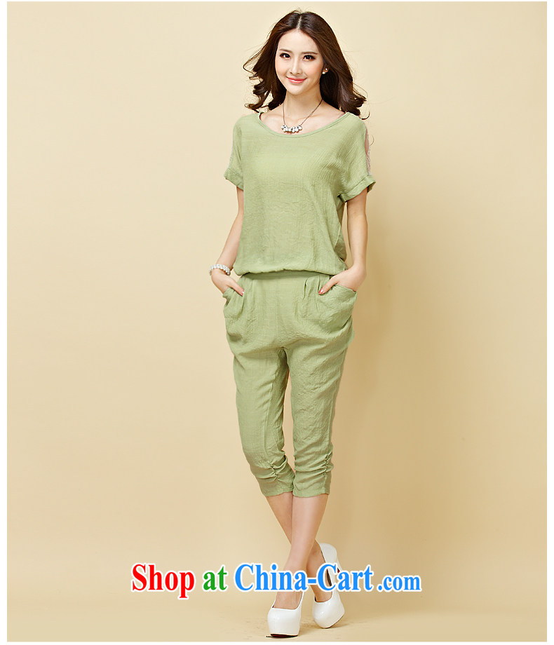 Summer terrace of the secret 2015 summer the code Women Fashion cotton Ma snow woven shirts T-shirts, trousers two piece set with dark blue XXL pictures, price, brand platters! Elections are good character, the national distribution, so why buy now enjoy more preferential! Health