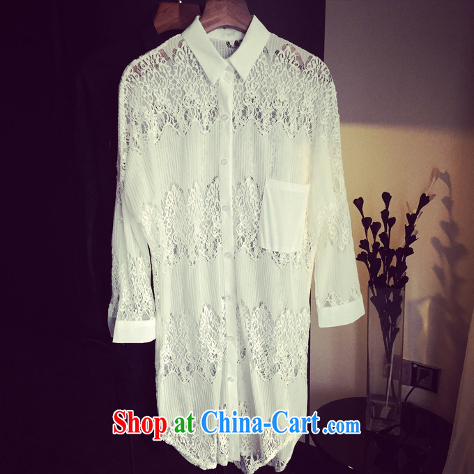 Five Rams City centers, women's edition lace shirt large, female snow woven shirts female sunscreen Yi mm thick, long, thin, transparent breathable cardigan shirt 212 white XL pictures, price, brand platters! Elections are good character, the national distribution, so why buy now enjoy more preferential! Health