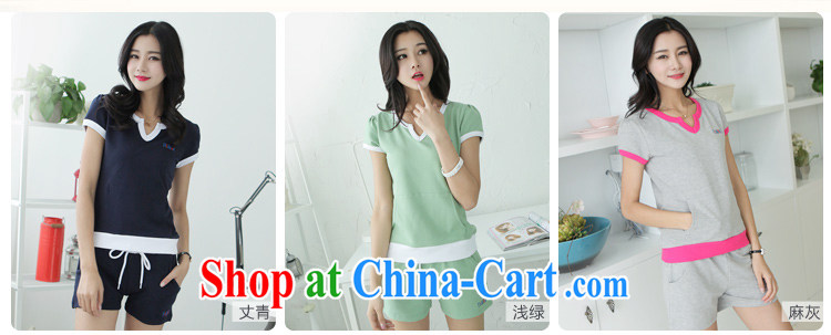 Summer terrace of the secret 2015 Korean version of the greater, short-sleeved Sport Kits WOMEN's SHORTS set the gray XL pictures, price, brand platters! Elections are good character, the national distribution, so why buy now enjoy more preferential! Health