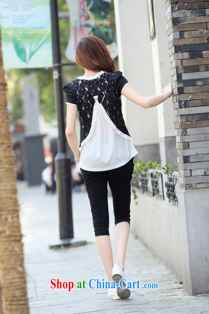 Summer terrace of the secret 2015 Korean version Kit lace snow woven Leisure package girls summer sports Kit female, large, black XXL pictures, price, brand platters! Elections are good character, the national distribution, so why buy now enjoy more preferential! Health