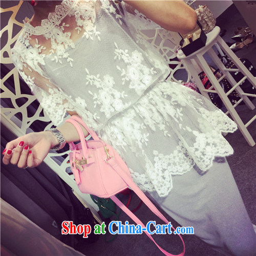 Barbara Anne poetry 2015 lace skirt Korean sweet hook take shield shirt straps two-piece skirt girls gray are code pictures, price, brand platters! Elections are good character, the national distribution, so why buy now enjoy more preferential! Health