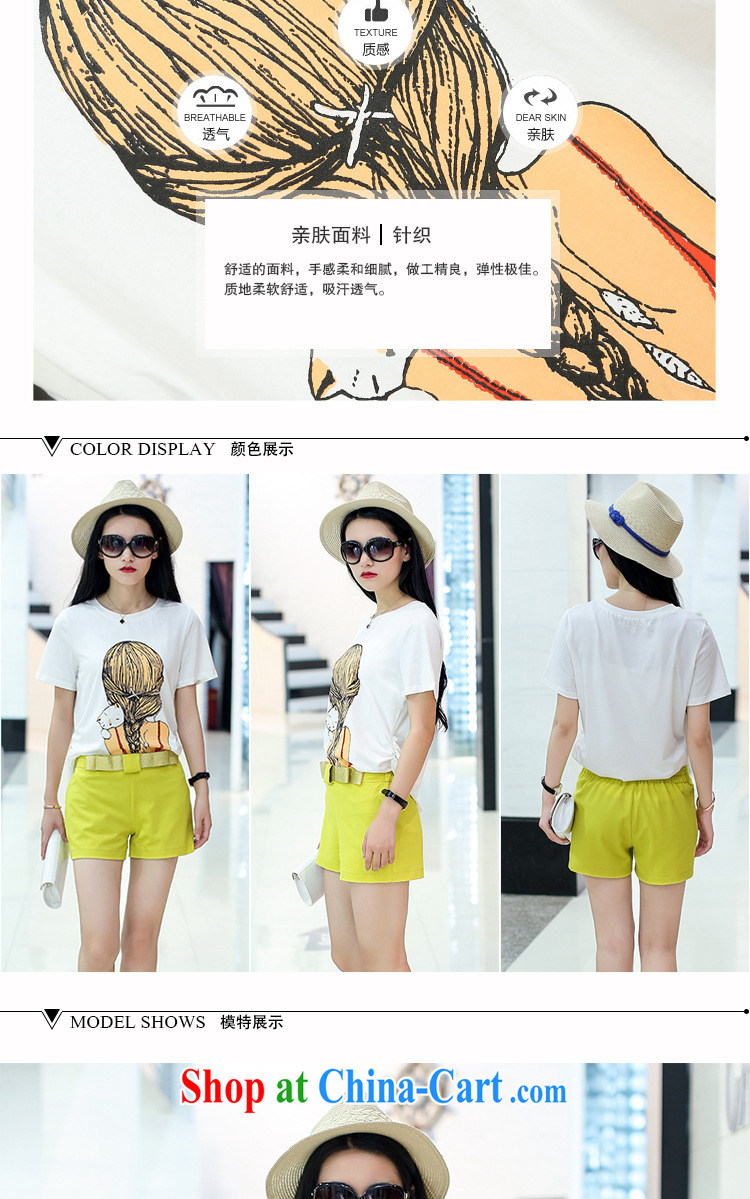 Tang year summer new Korean version of the greater code female loose video thin two-piece T shirts snow woven short-sleeved thick MM T-shirt + shorts the Color/1989 2 XL 135 - 145 Jack left and right pictures, price, brand platters! Elections are good character, the national distribution, so why buy now enjoy more preferential! Health